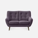 Sofa fioletowa SCANDI 137 cm