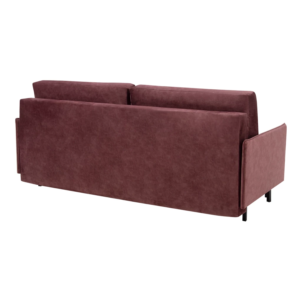 Sofa rozkładana różowa NELLY