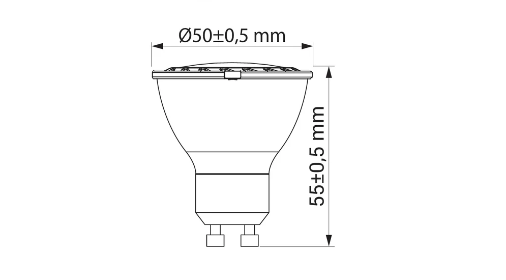 Żarówka LED GU10 8W barwa neutralna ORO-GU10-HERA-8W-II