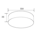 Lampa sufitowa LED barwa neutralna 4000K biała SOLARI 12 cm