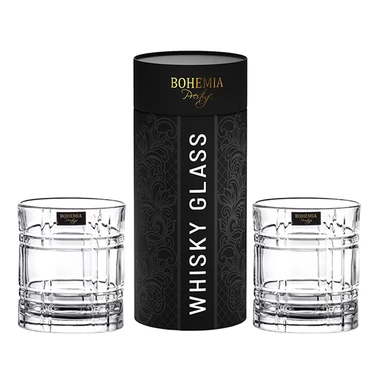 Komplet 2 szklanek do Whisky BOHEMIA PRESTIGE SEMPRE 340 ml