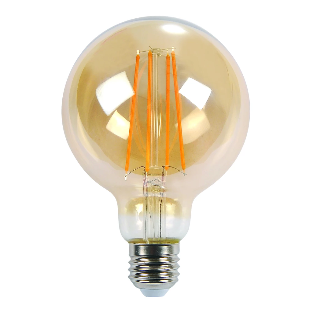 Żarówka ozdobna LED E27 6W barwa ciepła ORO-E27-G125-FL-AMBER-6W