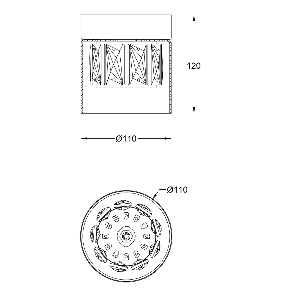 Lampa sufitowa GEM C0389-01A-P7AC