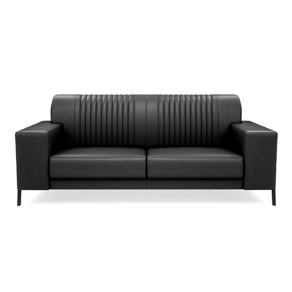 Sofa skórzana czarna ZENIT