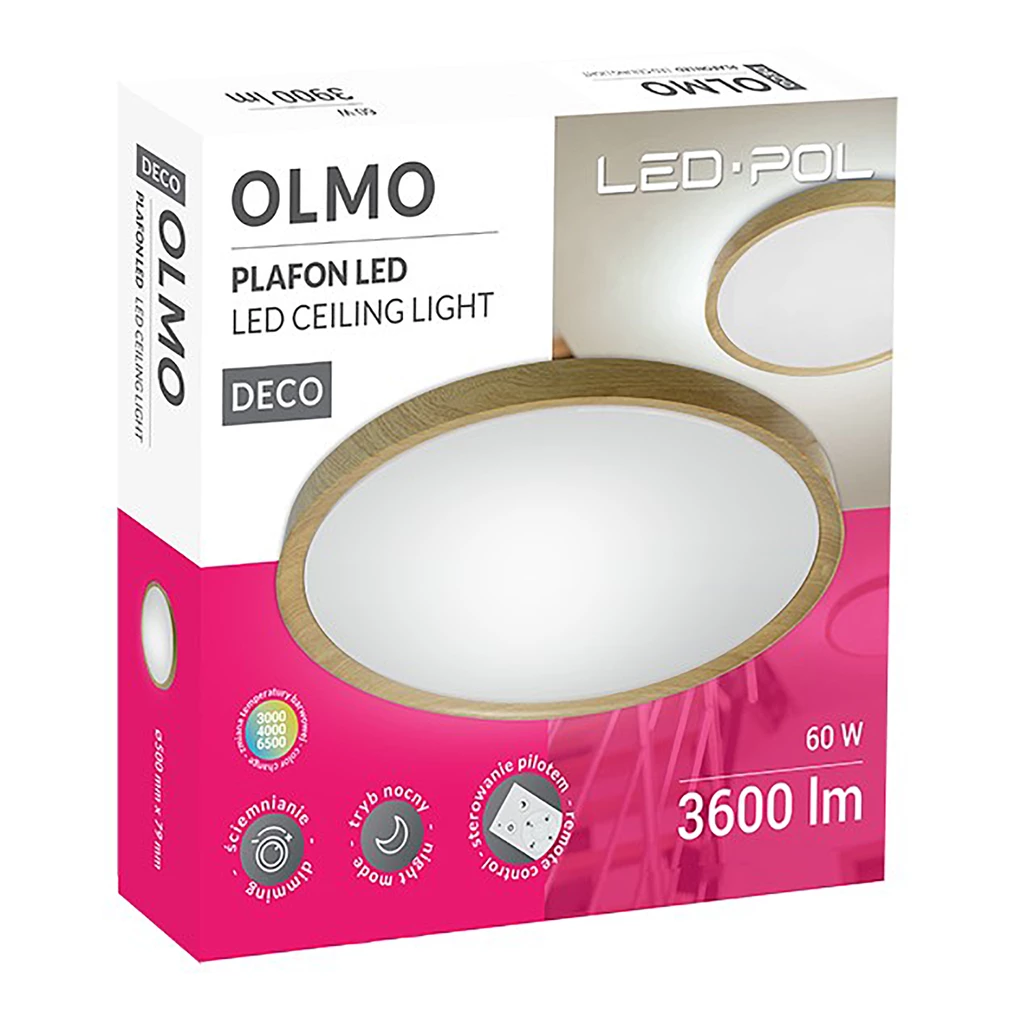 Plafon ORO-OLMO LED 60W-DIM