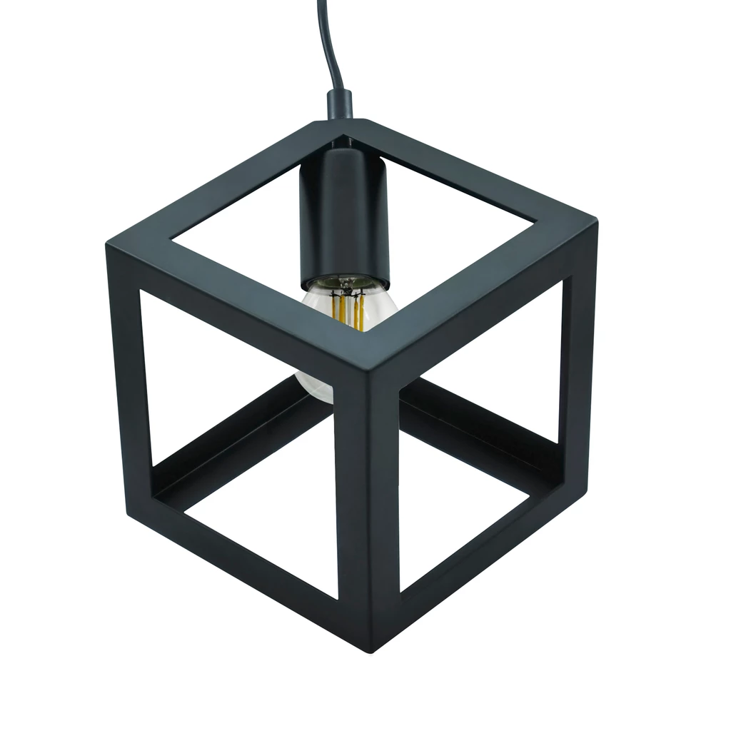 Lampa wisząca geometryczna czarna SWEDEN