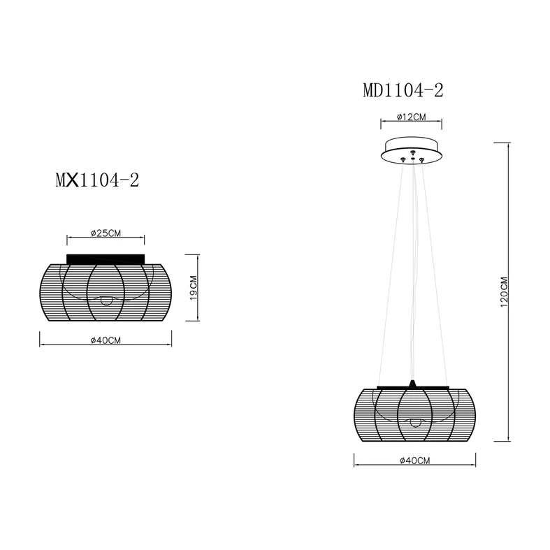 Lampa sufitowa TANGO 2