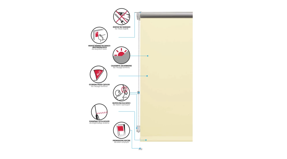 Roleta mini THERMO 57x150 cm