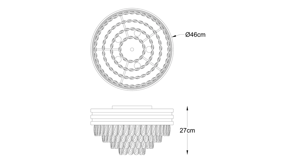 Lampa sufitowa NAICA C0525-05A-P7D7