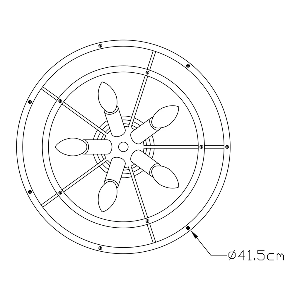 Lampa sufitowa SERGIO C0528-05H-F4AC