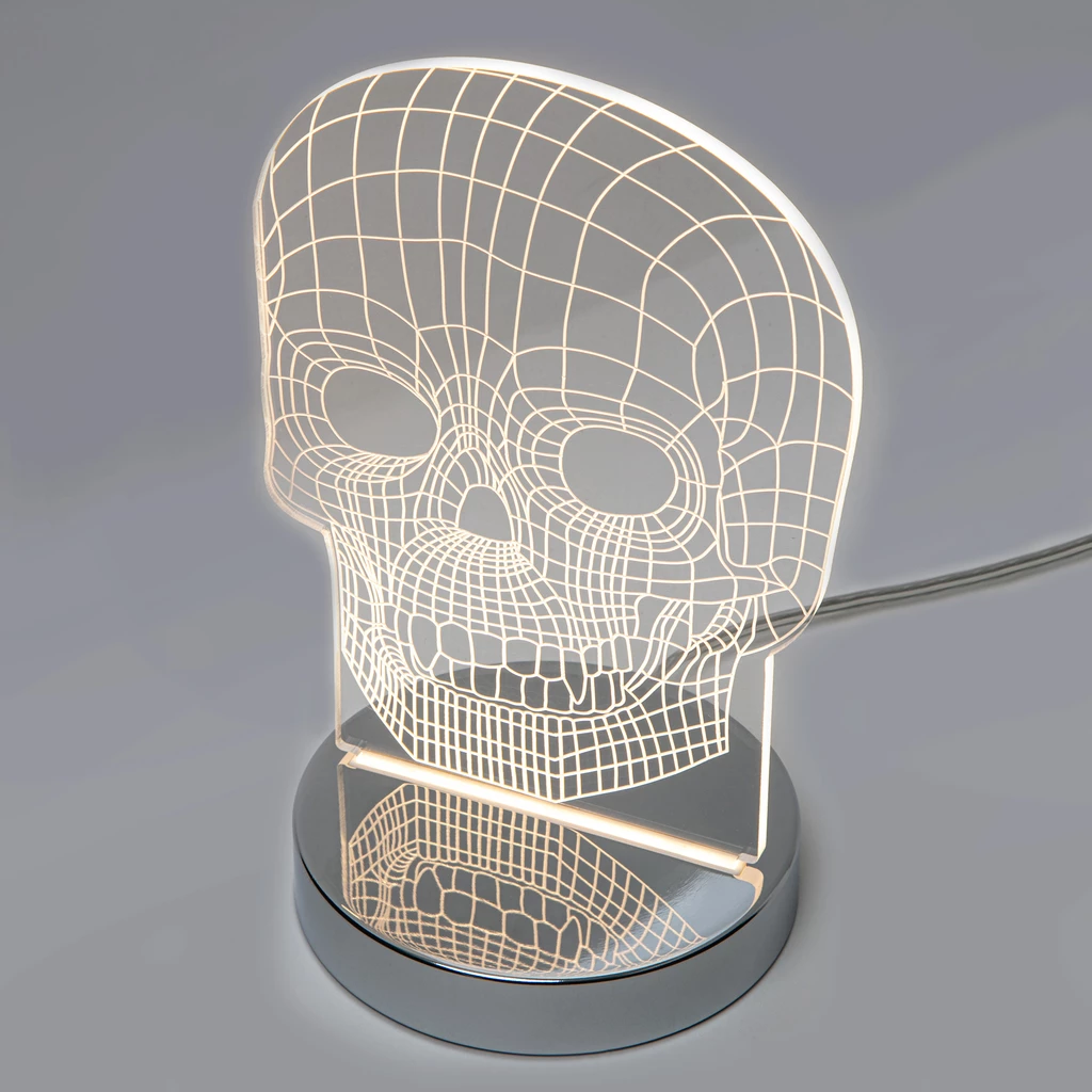 Lampa dekoracyjna LED czaszka SKULL