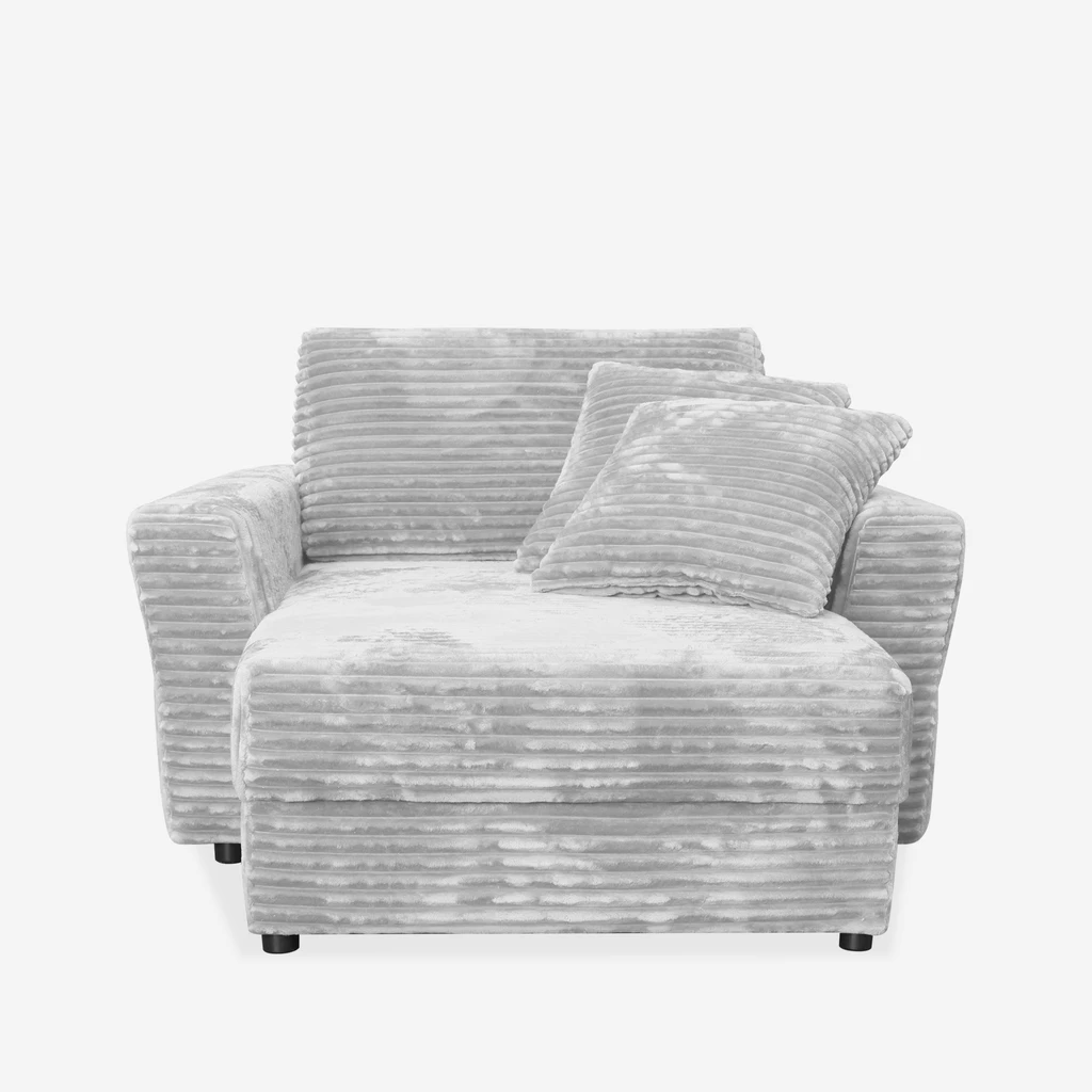 Fotel loveseat jasnoszara NOEMI