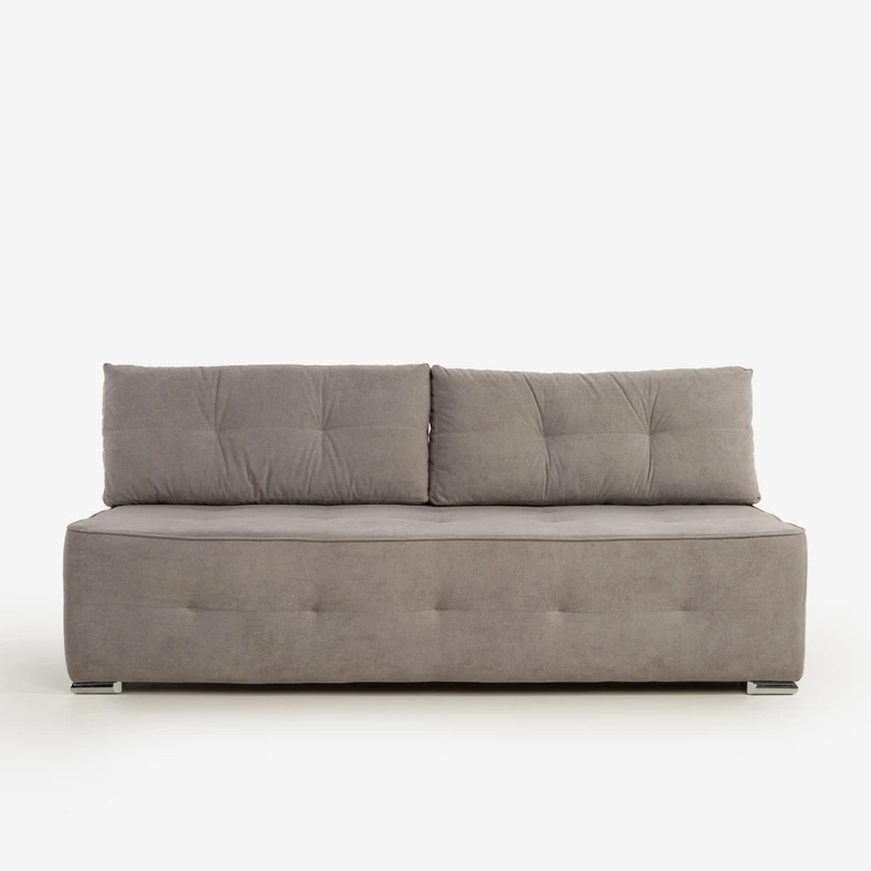 Sofa rozkładana piaskowa w minimalistycznym stylu