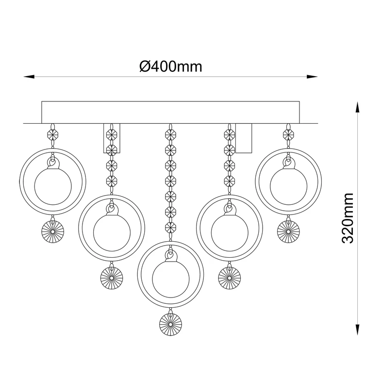 Lampa sufitowa GRESSA 19031-M