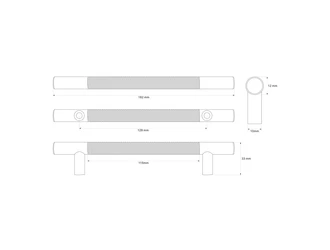 Uchwyt PORTO RYF 18,2 cm czarny