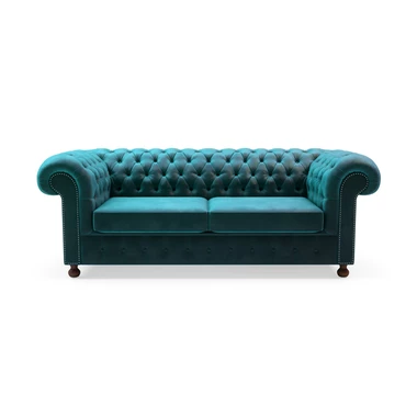 Sofa glamour lazurowa CHESTER