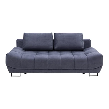 Sofa szaroniebieska pikowana LUXO