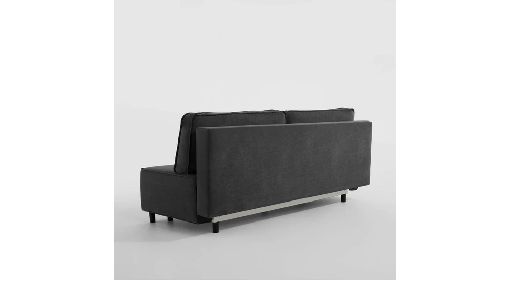 Sofa 3-osobowa ciemnoszara DENDY