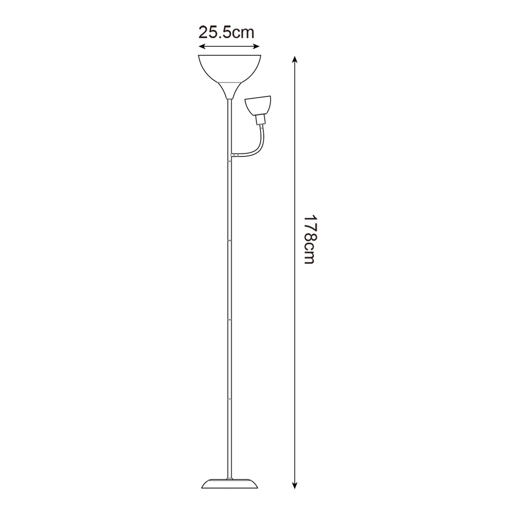 Lampa podłogowa złota PESO