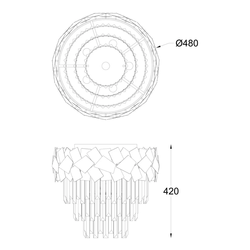 Lampa sufitowa QUASAR C0506-06A-B5E3