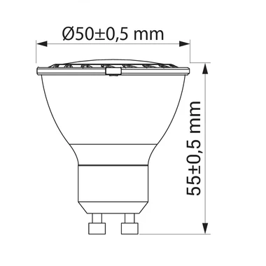 Żarówka LED GU10 8W barwa zimna ORO-GU10-HERA-8W-II-BZ