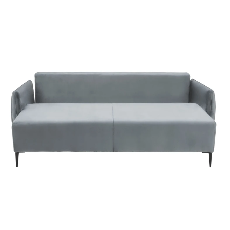 Sofa welurowa jasnoszara KIOTO