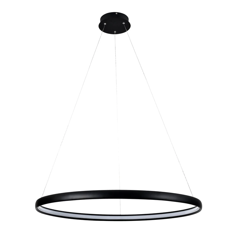 Lampa wisząca LED czarna CARLO 80 cm