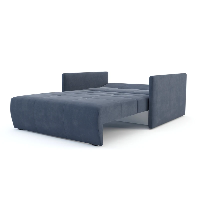 Mała sofa niebieska 126 cm LEO II