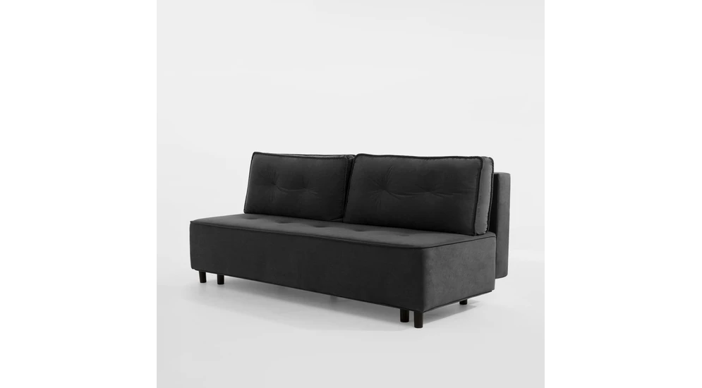 Sofa 3-osobowa ciemnoszara DENDY