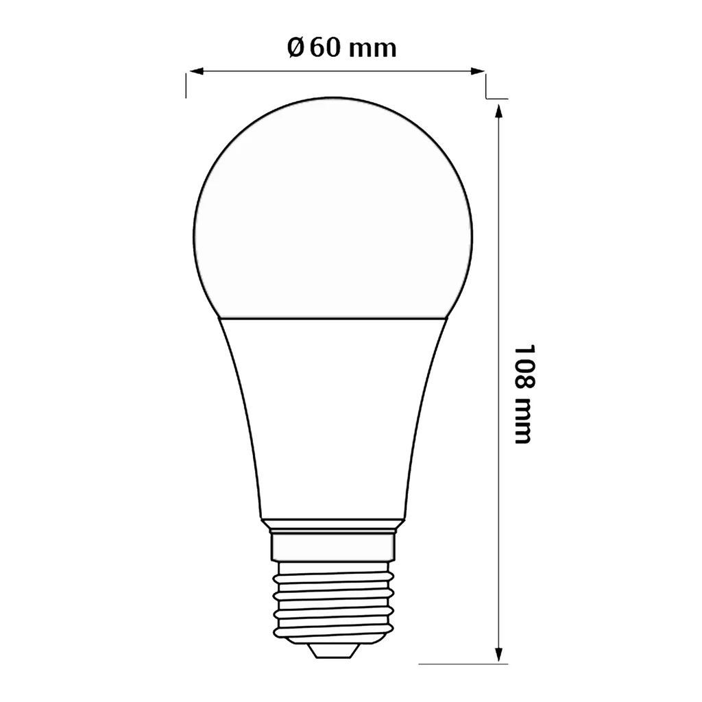 Żarówka LED E27 7,5W barwa ciepła ORO-ATOS-E27-A60-7,5W-DW