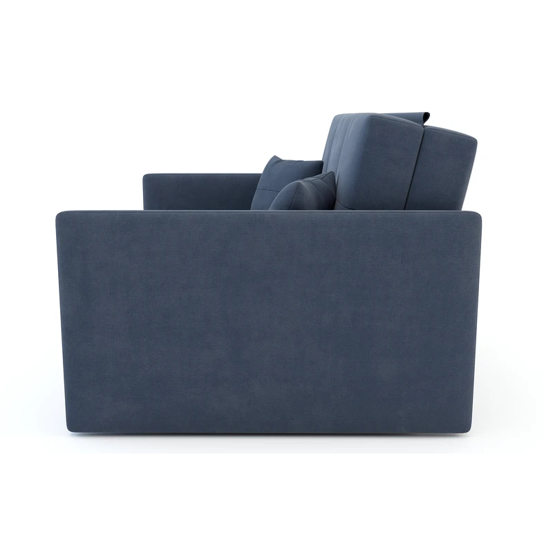 Mała sofa niebieska 126 cm LEO II