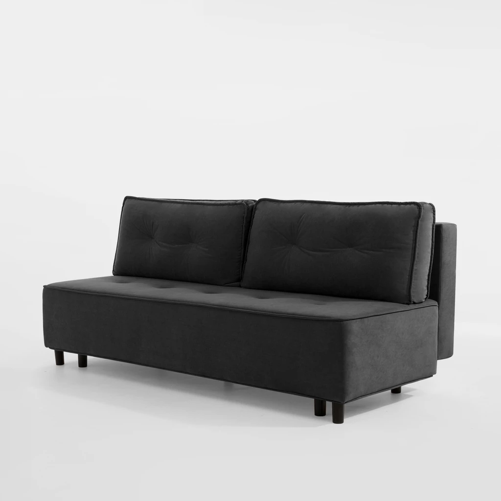 Sofa 3-osobowa ciemnoszara DENDY