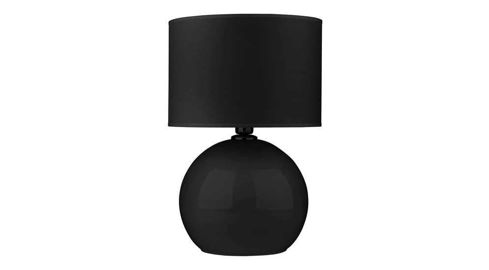 Lampa stołowa nocna czarna PALLA