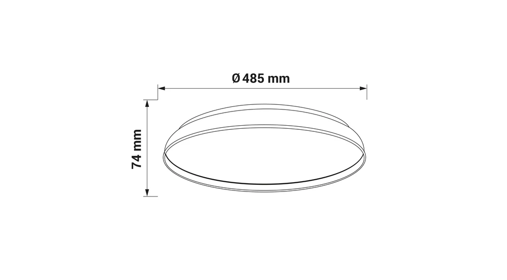 Plafon LED 60W srebrny ORO NUBE