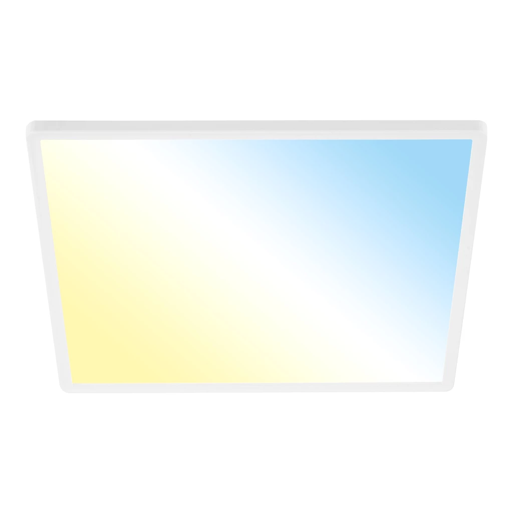 Plafon SLIM LED z pilotem biały 42x42 cm