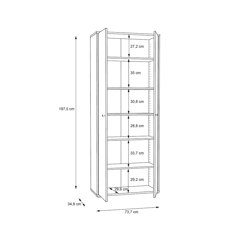 Szafa TEMPRA 2 loft