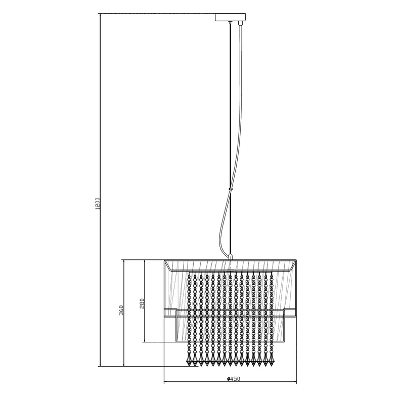 Lampa wisząca LETA RLD93350-L1W