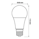 Żarówka LED E27 12W barwa neutralna ORO-ATOS-E27-A60-12W-DW