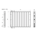 WIRE wieszak na spodnie do szaf ADBOX 75 cm 