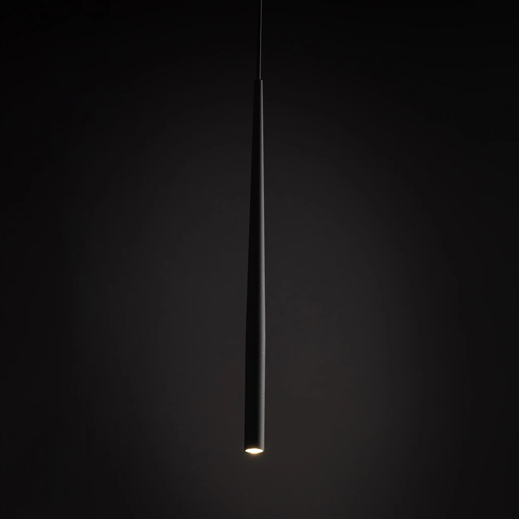 Lampa wisząca czarna PIANO BLACK I