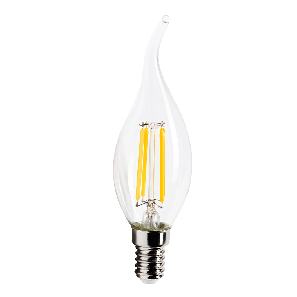 Żarówka ozdobna LED E14 4W barwa neutralna ORO-E14-C35-FL-CLARO-FLAMI-4W