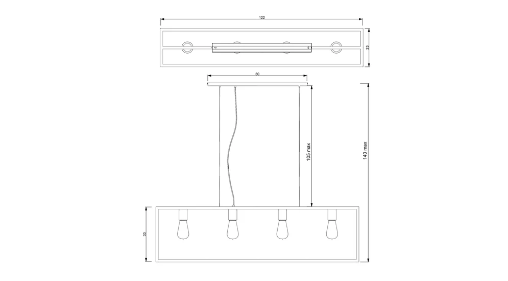 Lampa wisząca FRAME 6695