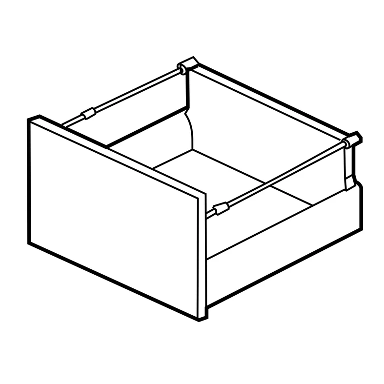 Szuflada INSIDE SYSTEM mini box wysoki 80 biały