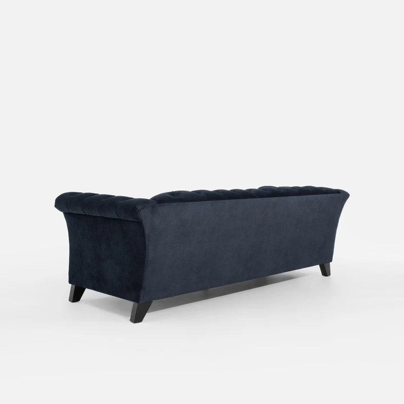 Sofa pikowana ciemny granat HEIZO