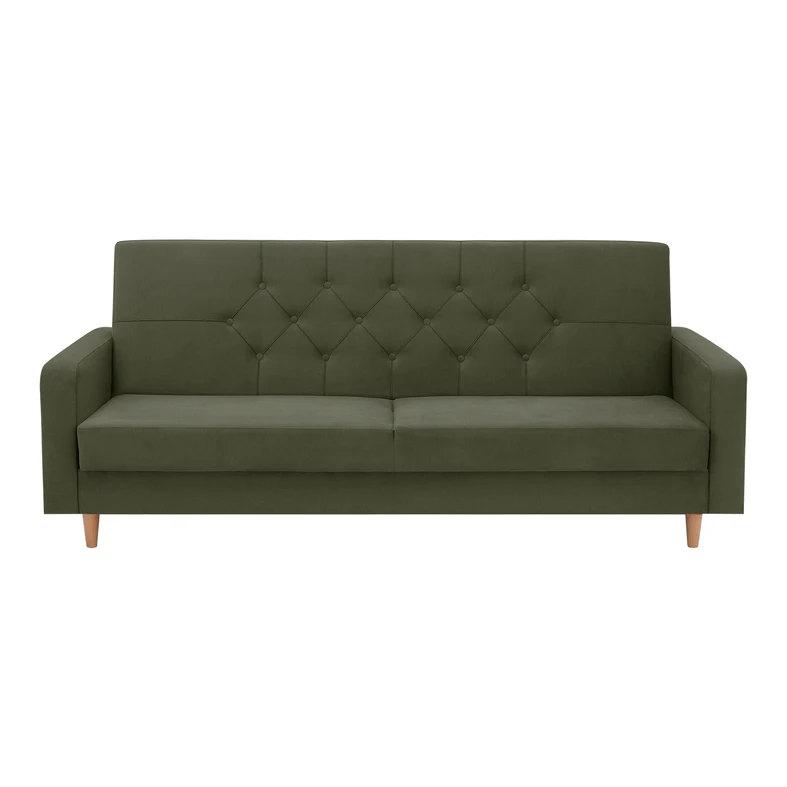 Sofa rozkładana oliwkowa LOBOC