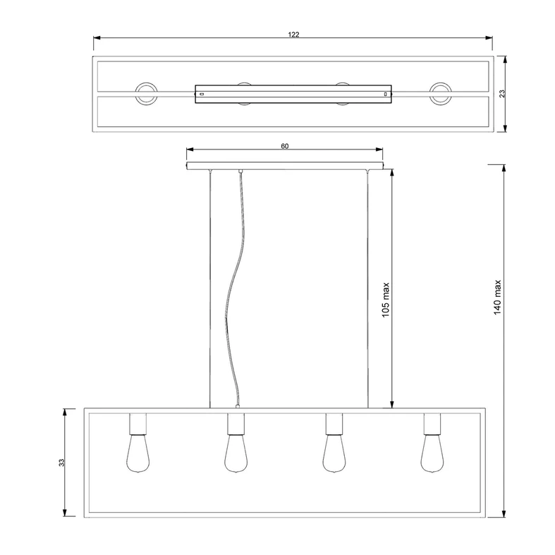 Lampa wisząca FRAME 6695