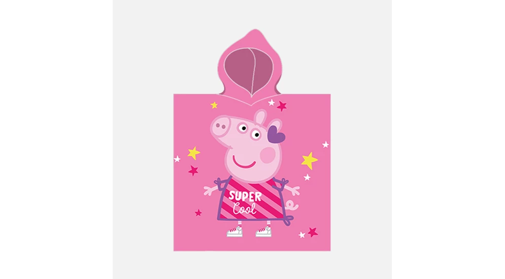 Poncho dla dziecka PEPPA PIG 50x115 cm