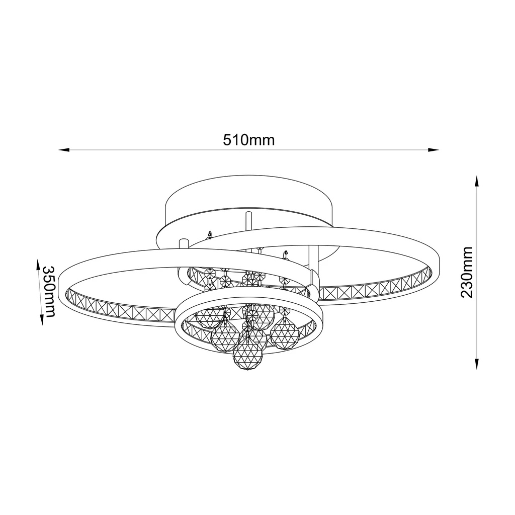 Lampa sufitowa CASTI LED 18144