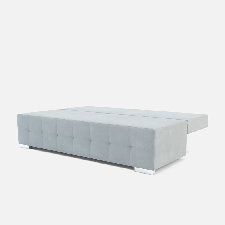 jasnoszara trzyosobowa sofa