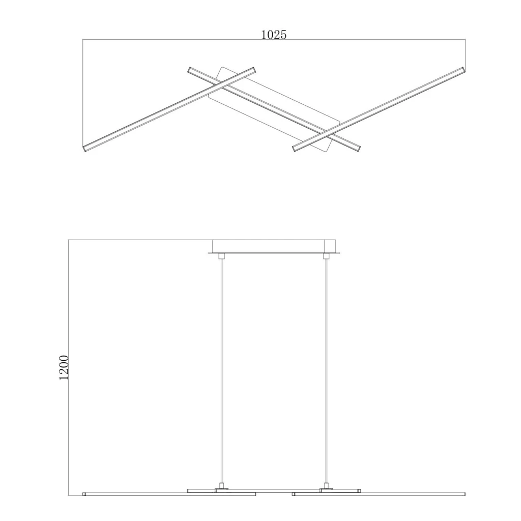 Lampa wiszaca LED regulowane ramiona chrom MATANA - outlet